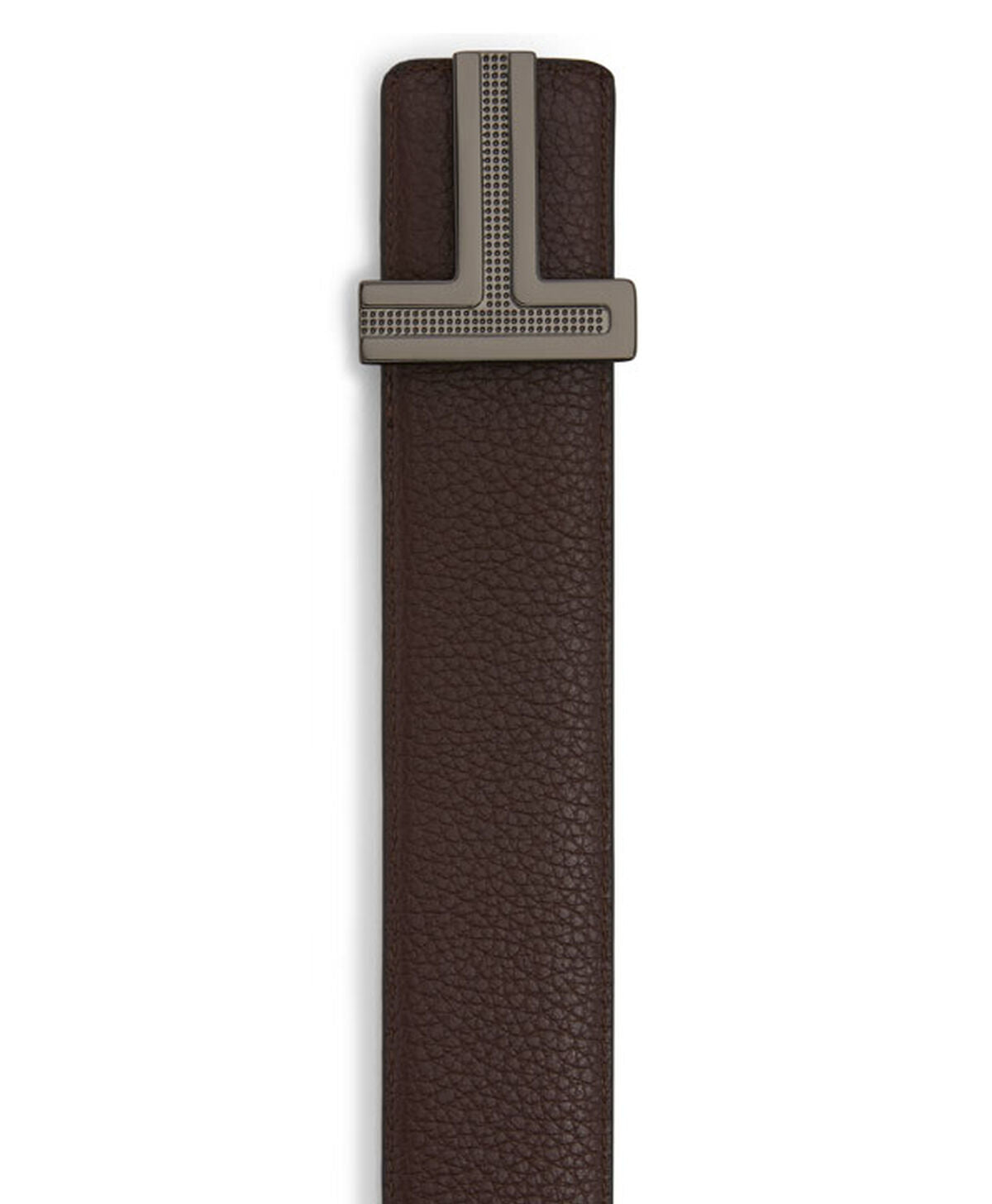 T Buckle Reversible Leather Belt, 35mm
