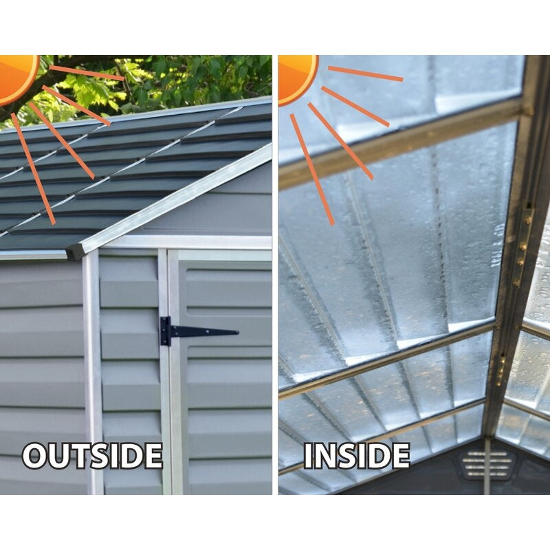 SkyLight 6 Ft. W x 7.5 Ft. D Polycarbonate Storage Shed