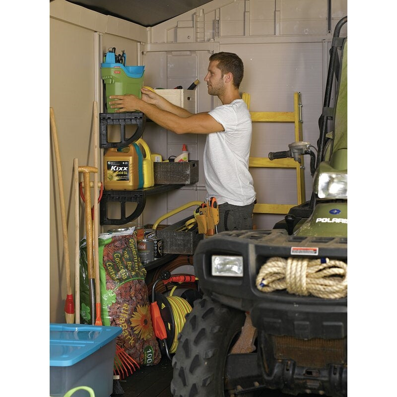 8 ft. W x 8 ft. D Plastic Storage Shed