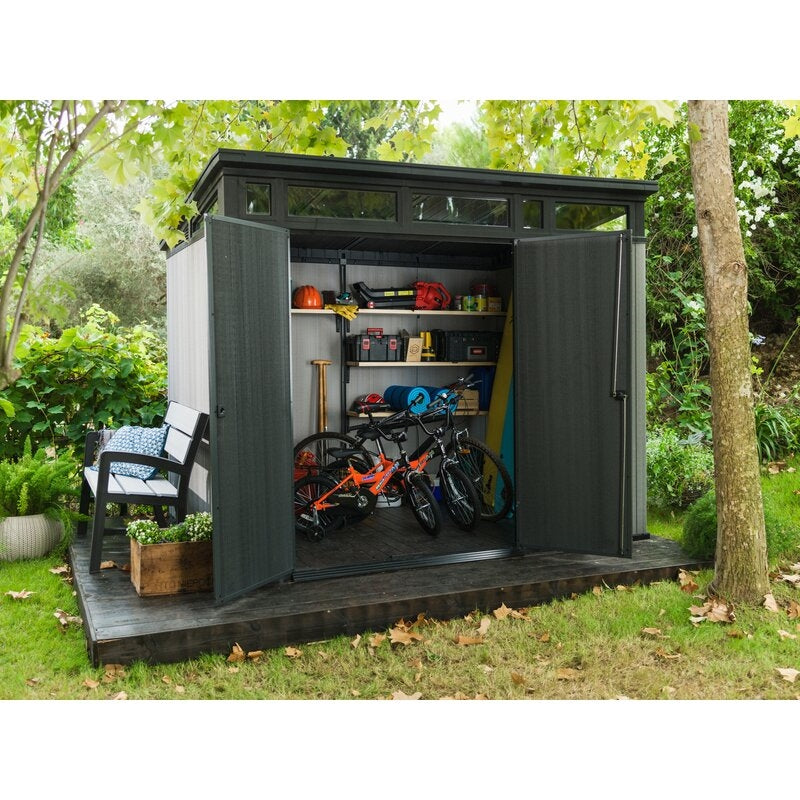 Artisan 9 ft. W x 7.5 ft. D Plastic Storage Shed