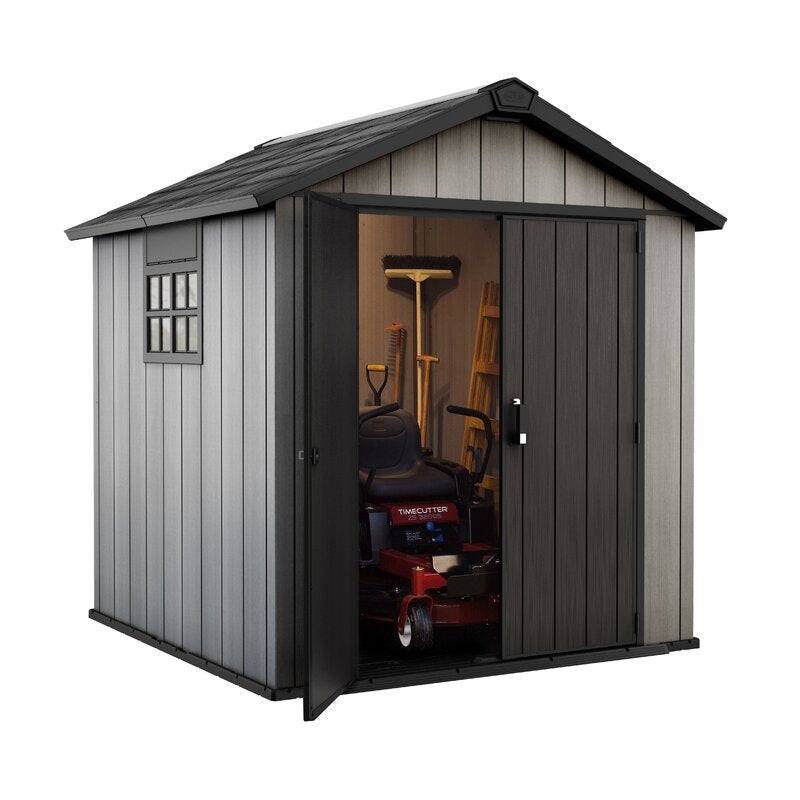 Oakland 7.5 ft. W x 7.5 ft. D Plastic Storage Shed