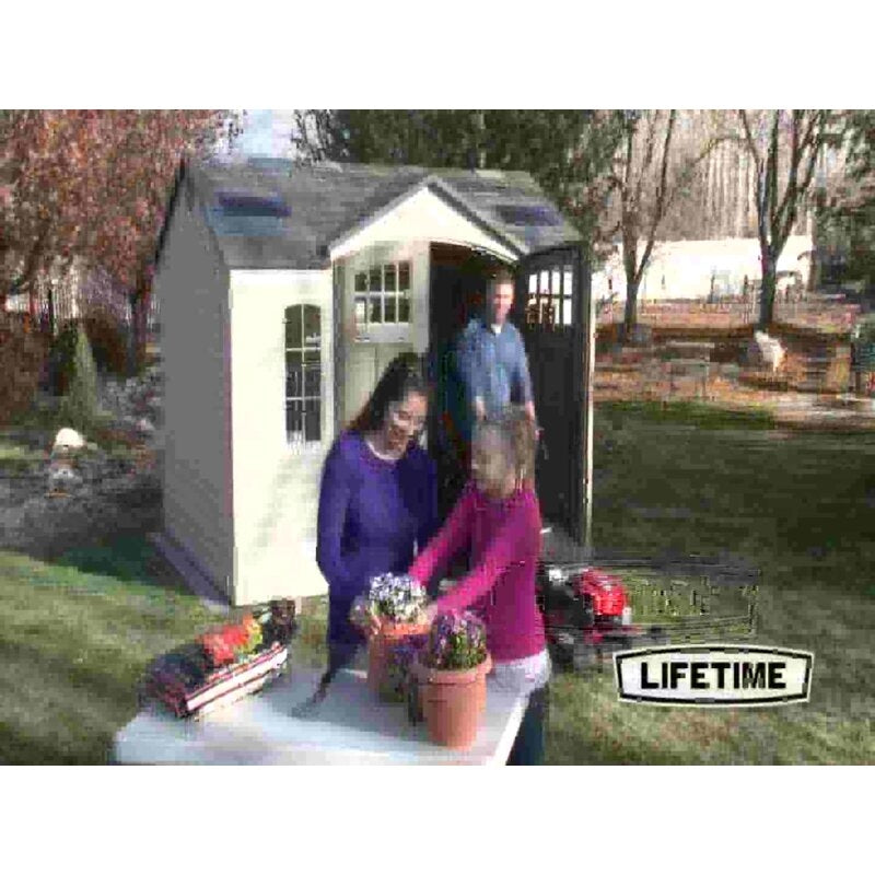 20 ft. W x 8 ft. D Plastic Storage Shed