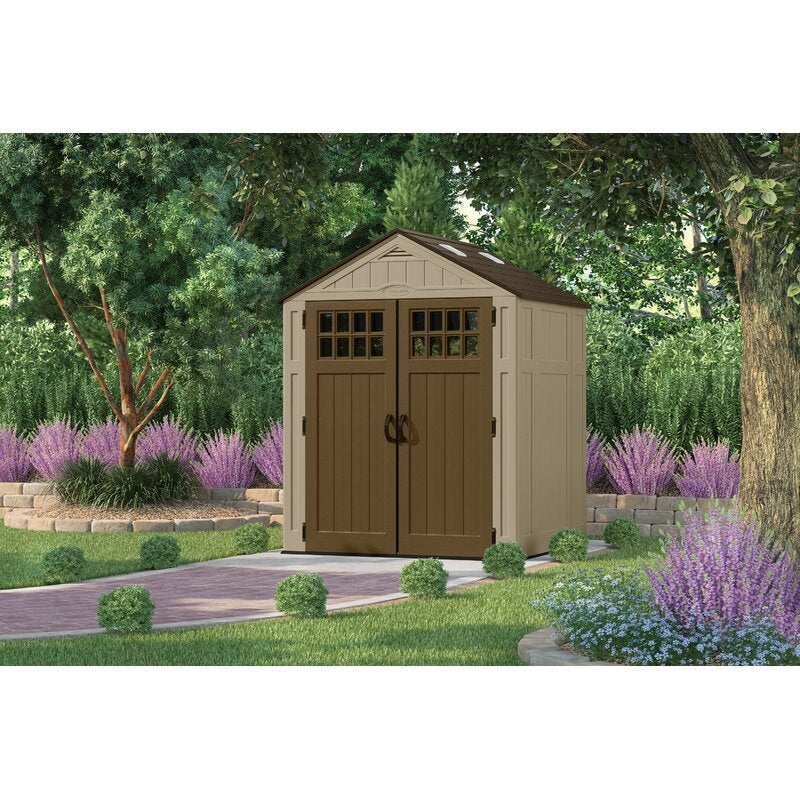 6 ft. 3 in. W x 5 ft. 6 in. D Resin Storage Shed