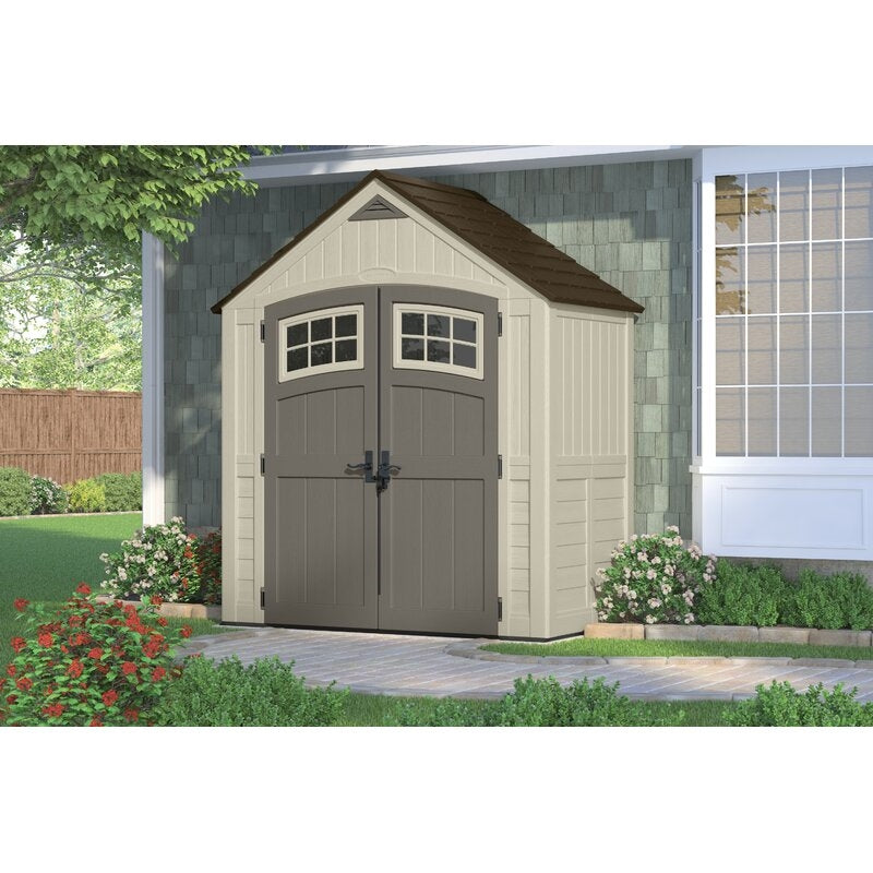 Cascade 7 ft. W x 7 ft. D Plastic Storage Shed