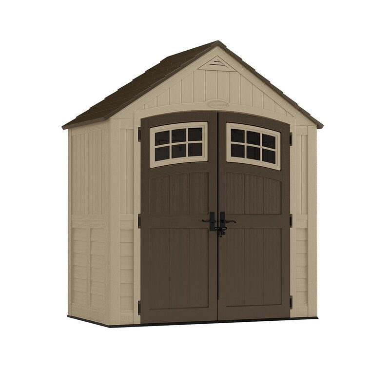 Sutton? Outdoor 7 ft. 5 in. W x 4 ft. D Plastic Storage Shed