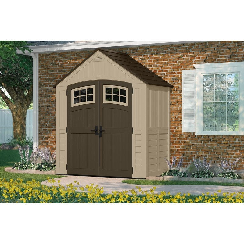 Sutton? Outdoor 7 ft. 5 in. W x 4 ft. D Plastic Storage Shed