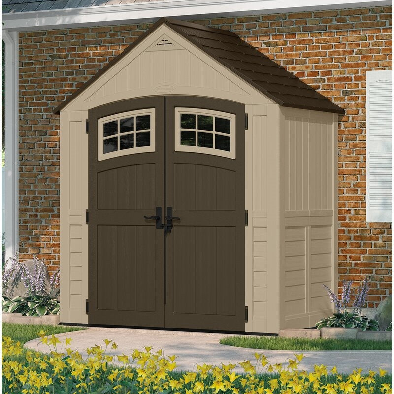 Sutton? Outdoor 7 ft. 5 in. W x 4 ft. D Plastic Storage Shed