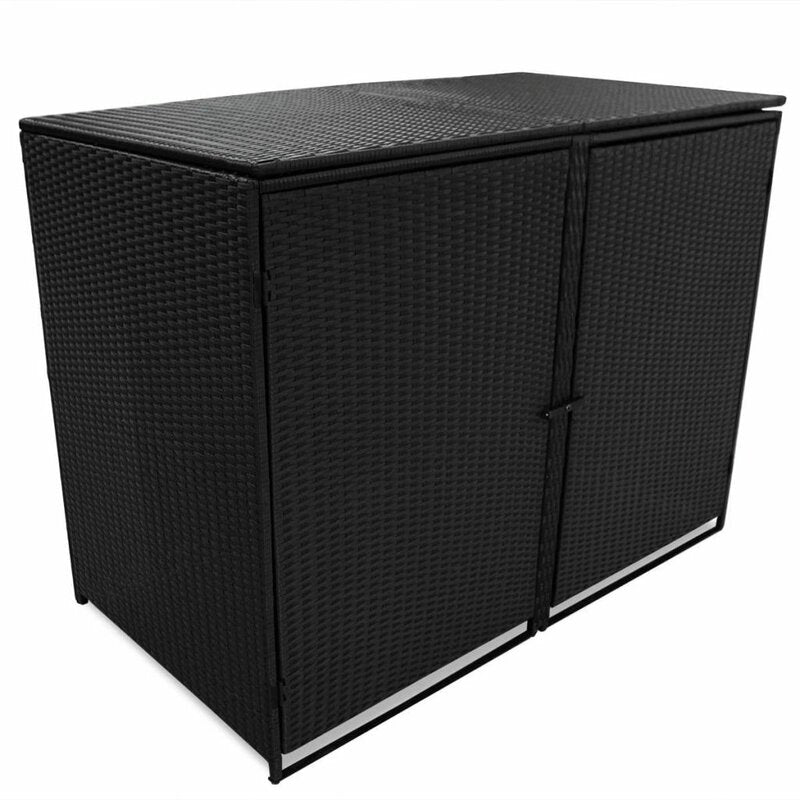 Wheelie 5 ft. W x 3 ft. D Plastic Horizontal Garbage Shed