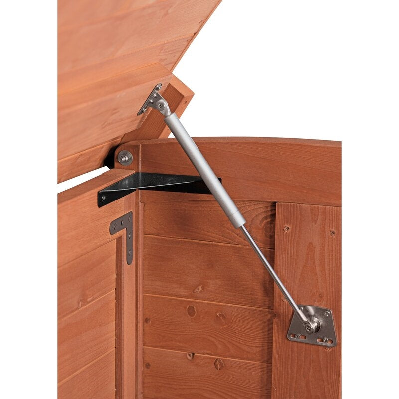 5 ft. W x 3 ft. D Solid Wood Horizontal Garbage Shed