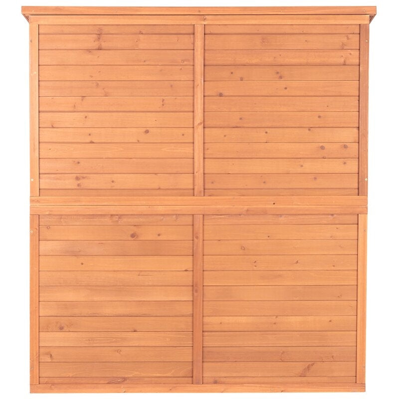 5 ft. W x 3 ft. D Solid Wood Lean-To Tool Shed
