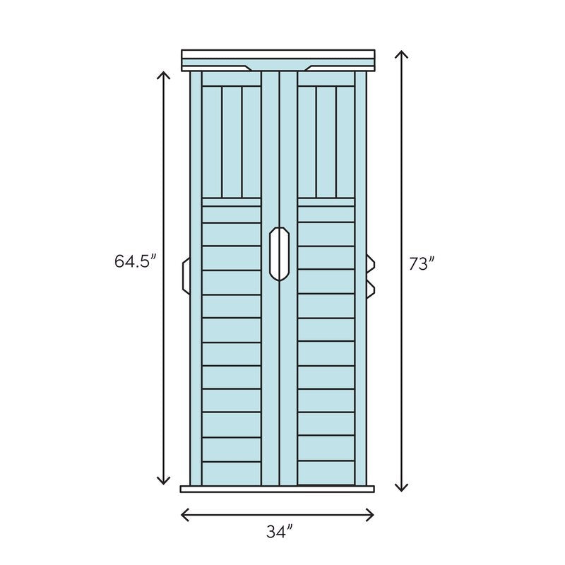 Ardoin 3 ft. W x 2 ft. D Solid Wood Vertical Tool Shed