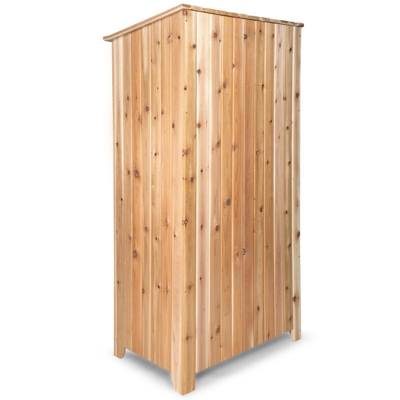 Ardoin 3 ft. W x 2 ft. D Solid Wood Vertical Tool Shed