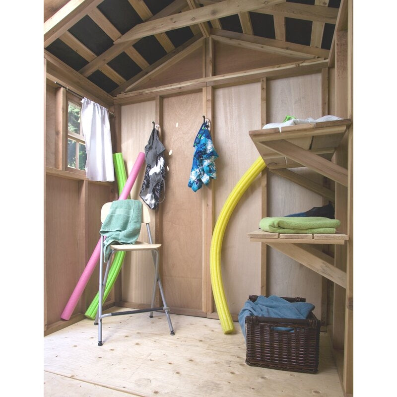 Cabana 9 ft. W x 6 ft. D Wooden Storage Shed