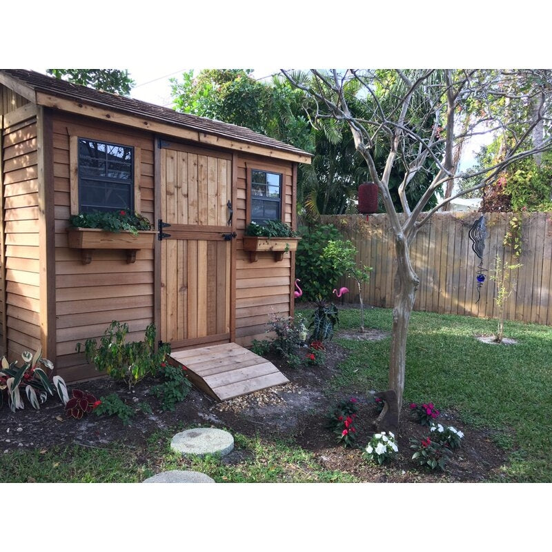 Cabana 9 ft. W x 6 ft. D Wooden Storage Shed