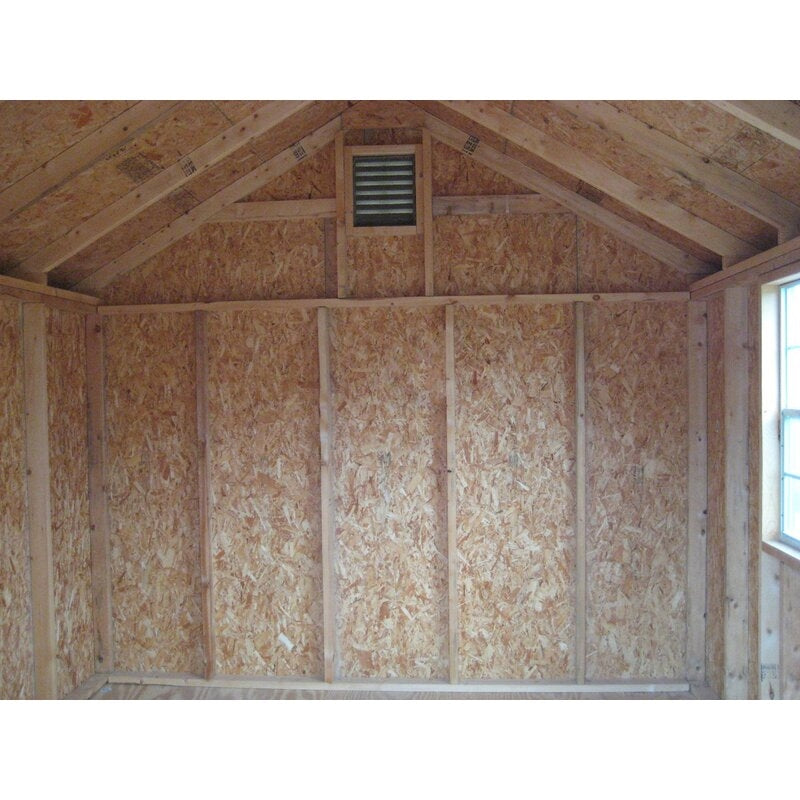 Colonial Williamsburg 10 ft. W x 16 ft. D Solid and Manufactured Wood Storage Shed