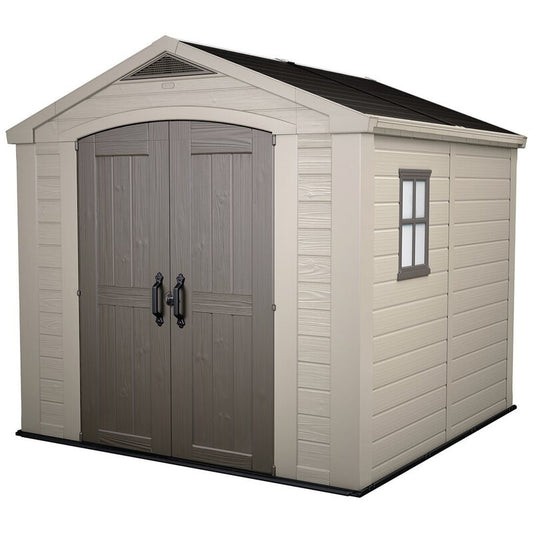8 ft. W x 8 ft. D Plastic Storage Shed