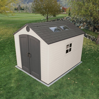 8 Ft. W x 10 Ft. D Plastic Traditional Storage Shed