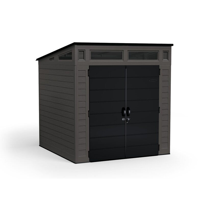 Modernist 7 ft. W x 7 ft. D Plastic Storage Shed