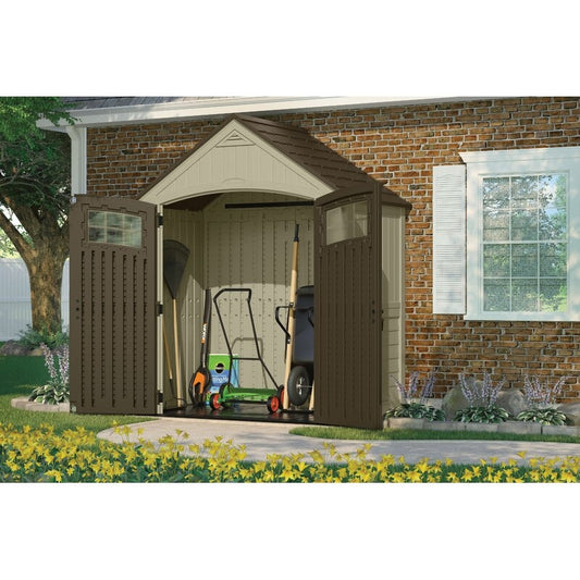 Sutton? Outdoor 7 ft. 5 in. W x 4 ft. D Plastic Storage Shed