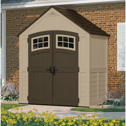 Sutton? Outdoor 7 ft. 5 in. W x 4 ft. D Plastic Storage Shed
