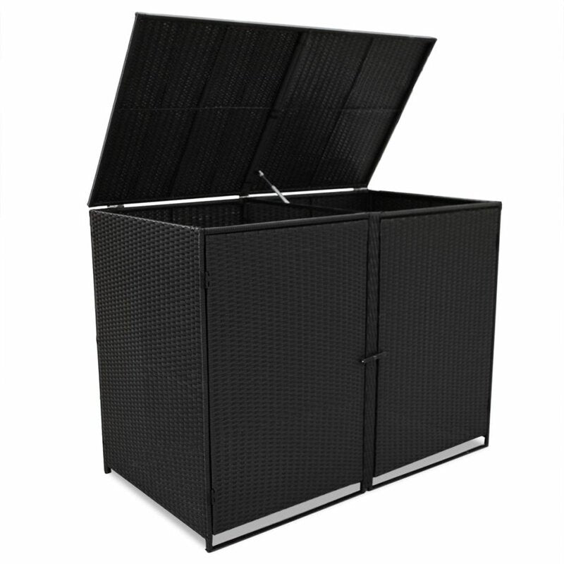Wheelie 5 ft. W x 3 ft. D Plastic Horizontal Garbage Shed