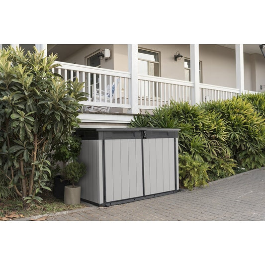 Premier Jumbo 4 ft. 7.5 in. W  x 2 ft. 8.3 in. D Resin Horizontal Garbage Shed