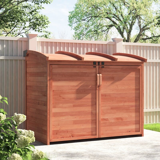 Refuge 5.5 ft. W x 3 ft. D Solid Wood Horizontal Garbage Shed