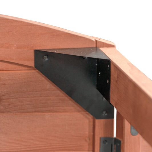 Refuge 5.5 ft. W x 3 ft. D Solid Wood Horizontal Garbage Shed