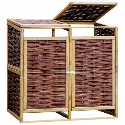 Josepha 5 ft. W x 3 ft. D Solid Wood Horizontal Garbage Shed