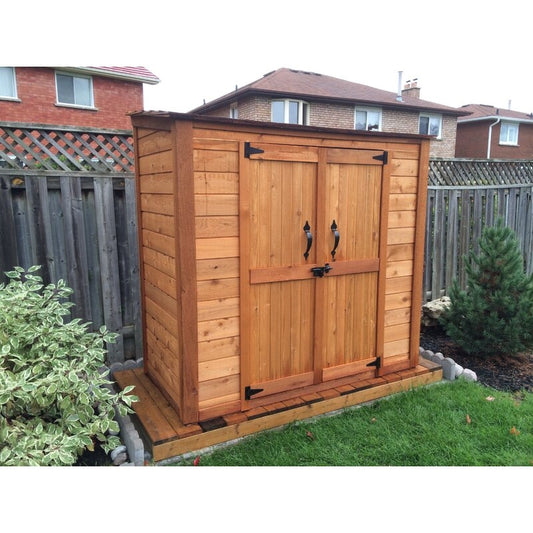 Outdoor Living Today Grand Garden Chalet 6 ft. W x 3 ft. D Solid Wood Tool Shed