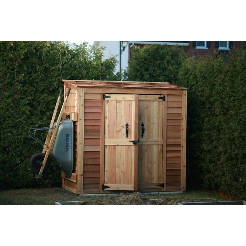 Outdoor Living Today Grand Garden Chalet 6 ft. W x 3 ft. D Solid Wood Tool Shed