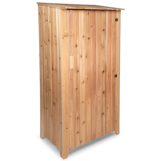 Ardoin 3 ft. W x 2 ft. D Solid Wood Vertical Tool Shed
