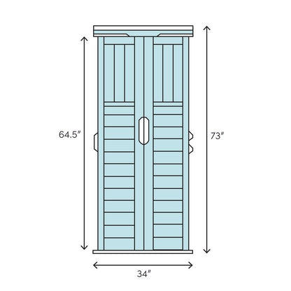 Ardoin 3 ft. W x 2 ft. D Solid Wood Vertical Tool Shed