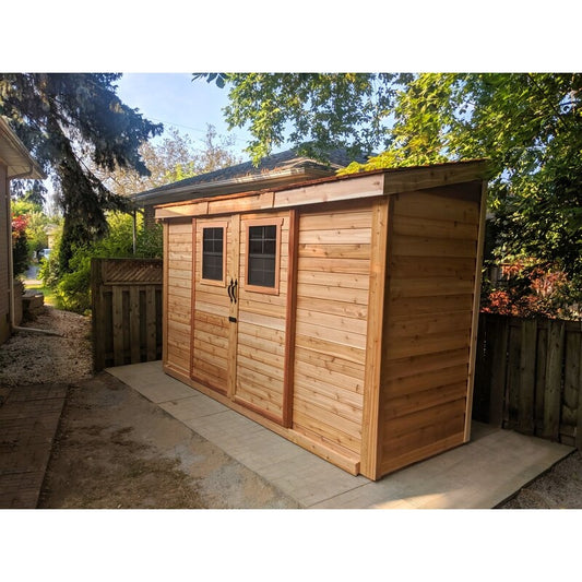 12 ft. W x 5 ft. D Solid Wood Lean-To Storage Shed