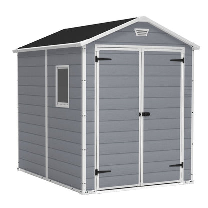 Manor 6 ft. W x 7.5 ft. D Plastic Storage Shed