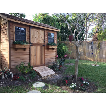 Cabana 9 ft. W x 6 ft. D Wooden Storage Shed